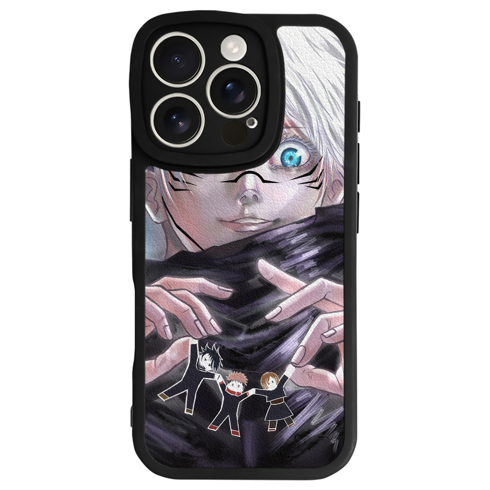 （画像用） 呪術廻戦 Jujutsu Kaisen 【iPhone 16シリーズ対応】シリコンスマホケース（レザー調） 材質：シリコン